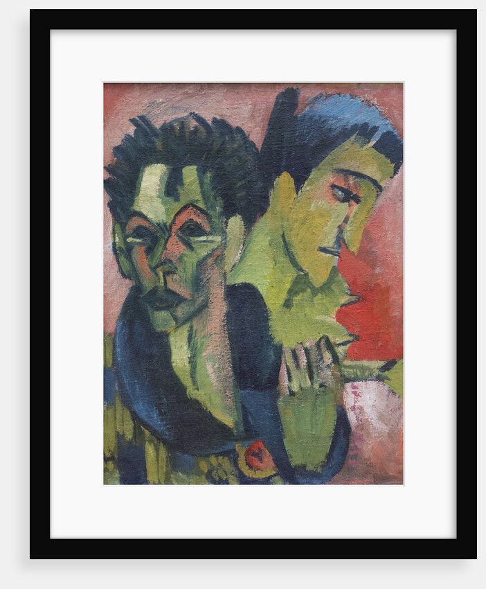 Self-Portrait with girl, 1914-1915 by Anonymous