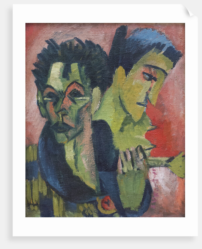 Self-Portrait with girl, 1914-1915 by Anonymous