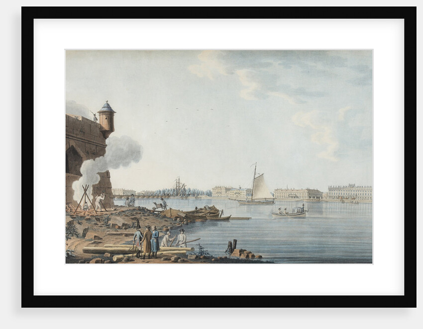 Saint Petersburg. View from the Peter and Paul Fortress on the Summer Garden, 1806 by Anonymous