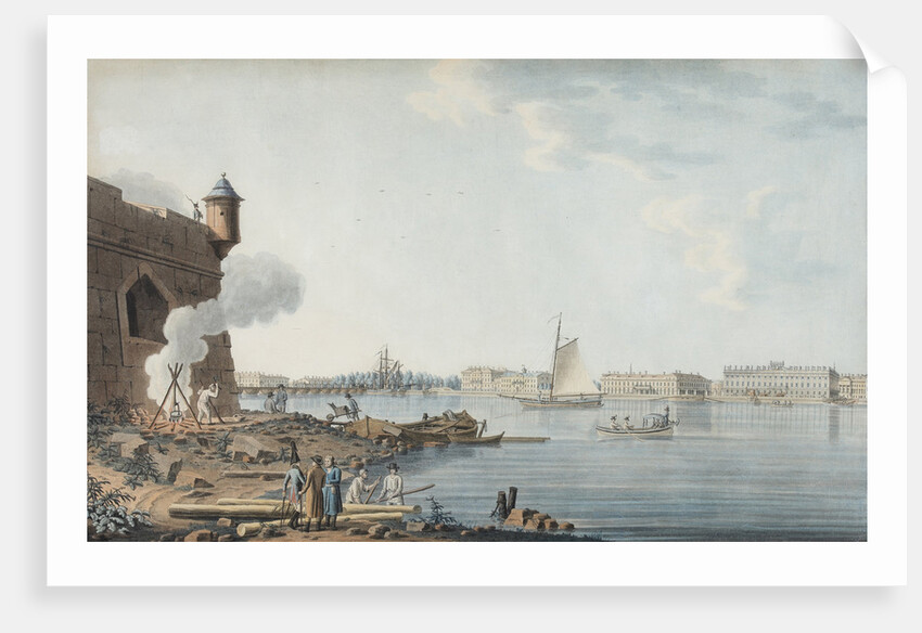 Saint Petersburg. View from the Peter and Paul Fortress on the Summer Garden, 1806 by Anonymous