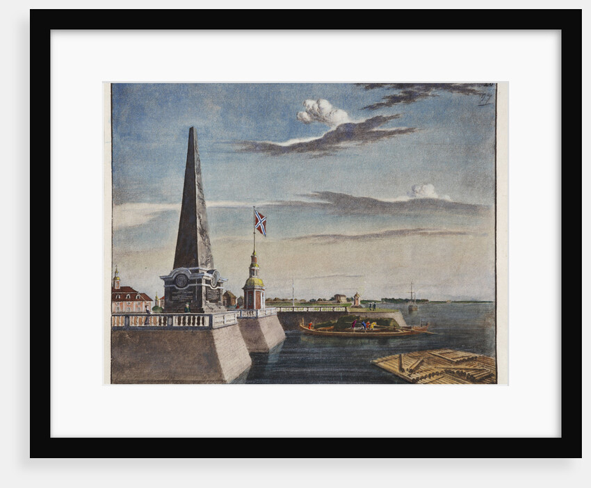 View of the Kronstadt pier, Early 19th cen by Anonymous