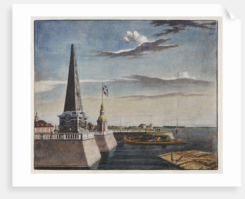 View of the Kronstadt pier, Early 19th cen by Anonymous