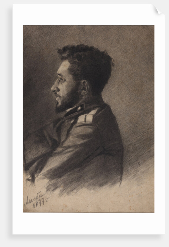Portrait of the author Vsevolod Mikhailovich Garshin, 1877 by Anonymous