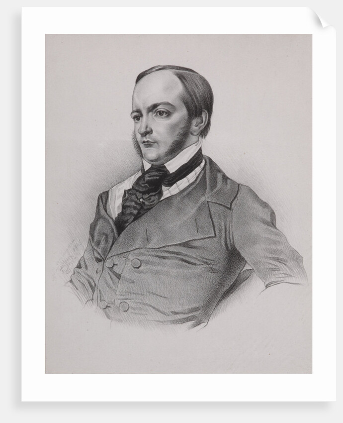 Portrait of Aleksandr Ivanovich Herzen, 1845 by Anonymous