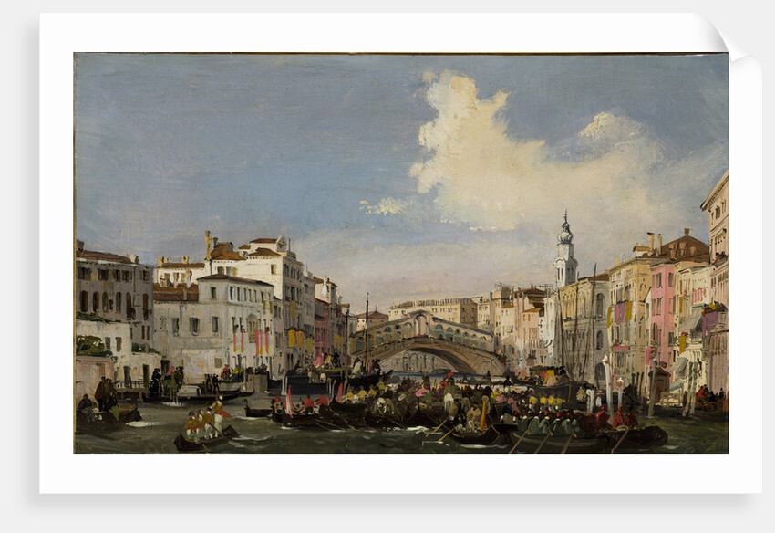 Venice, Regatta on the Grand Canal, ca 1848 by Anonymous