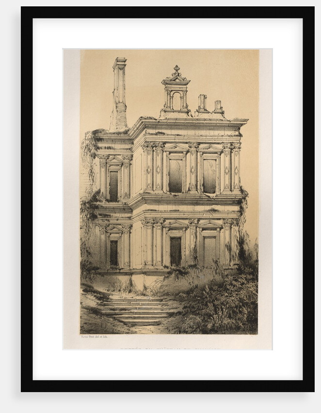 …Pl. 19, Restes Du Chateau De Chaumot, 1860 by Victor Petit