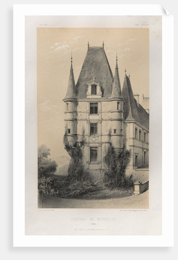 …Pl. 31, Château De Marchais, 1860 by Victor Petit