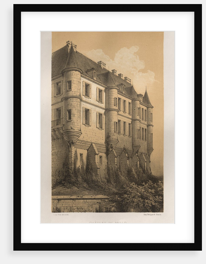…Pl. 35, Château De Mello, 1860 by Victor Petit