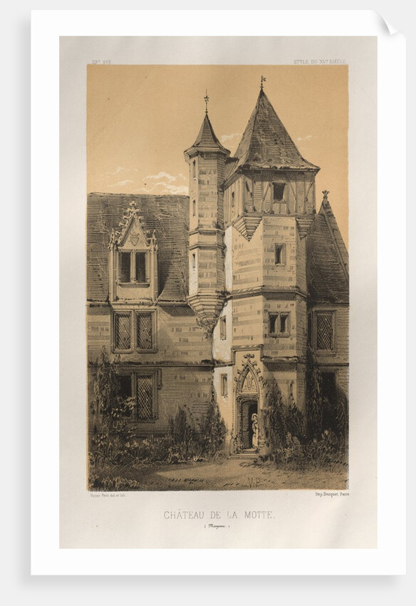 …Pl. 39, Château De La Motte, 1860 by Victor Petit