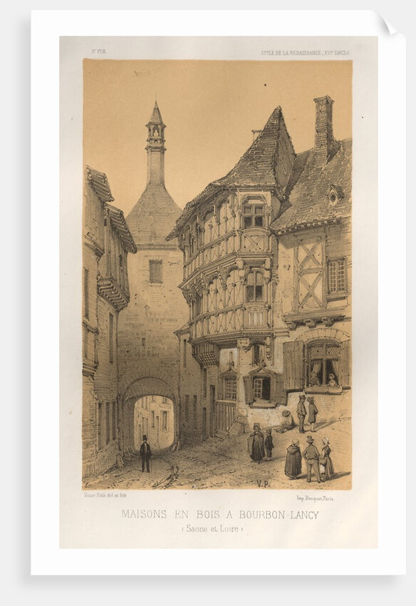 …Pl. 5, Maison en Bois a Bourbon-Lancy, 1860 by Victor Petit