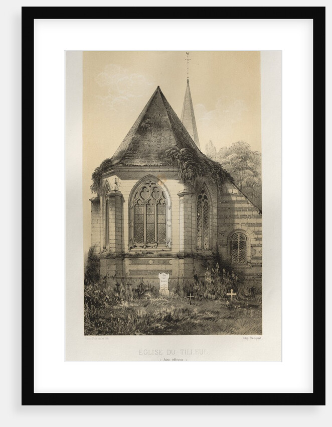 …Pl. 56, Église Du Tilleul, 1860 by Victor Petit