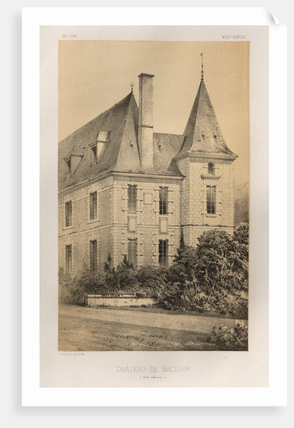 …Pl. 59, Château De Baclair, 1860 by Victor Petit