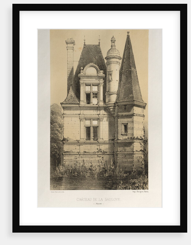 …Pl. 64, Château De La Sauloye, 1860 by Victor Petit