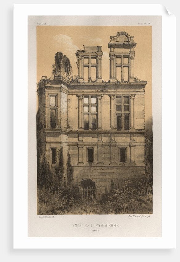 …Pl. 66, Château DYrouerre, 1860 by Victor Petit