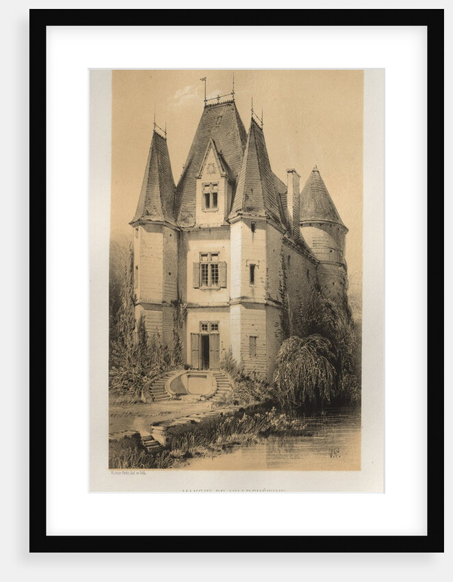 …Pl. 70, Manoir De Villechétive, 1860 by Victor Petit