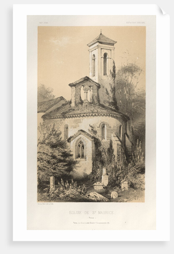 …Pl.14, Eglise de St. Maurice, 1860 by Victor Petit