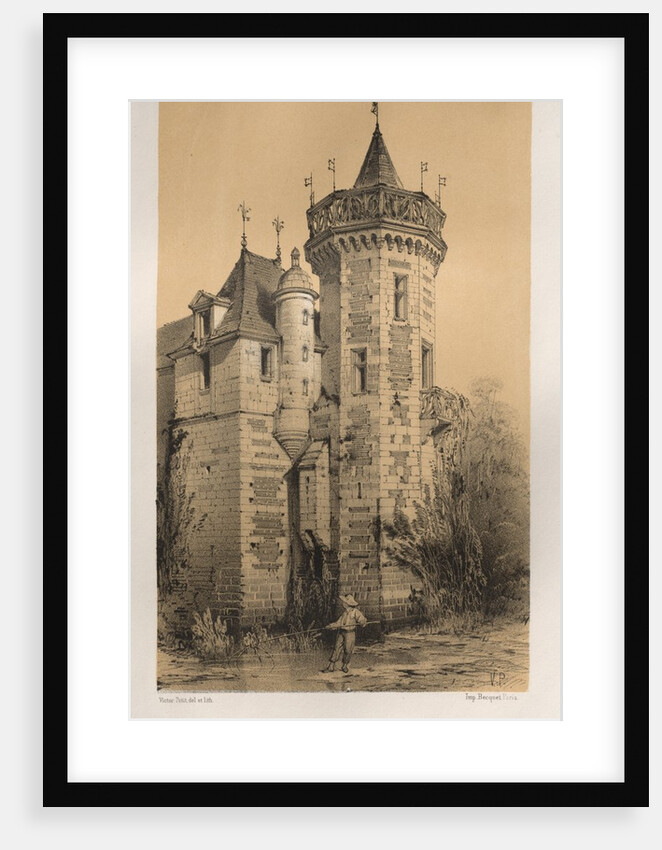 ?Pl. 28, Chateau De La Verdiere, published 1860 by Victor Petit