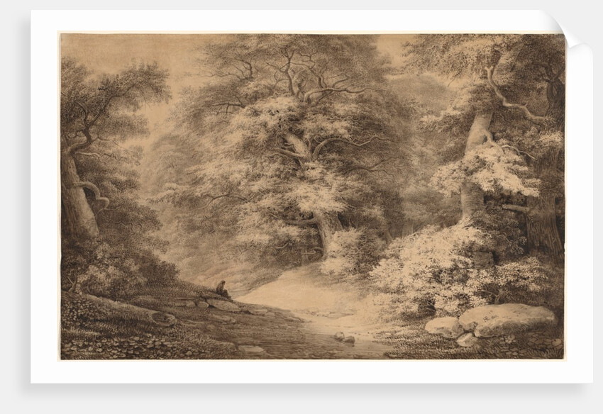 A Beech Wood with a Resting Traveler, 1803 by Christoph Nathe