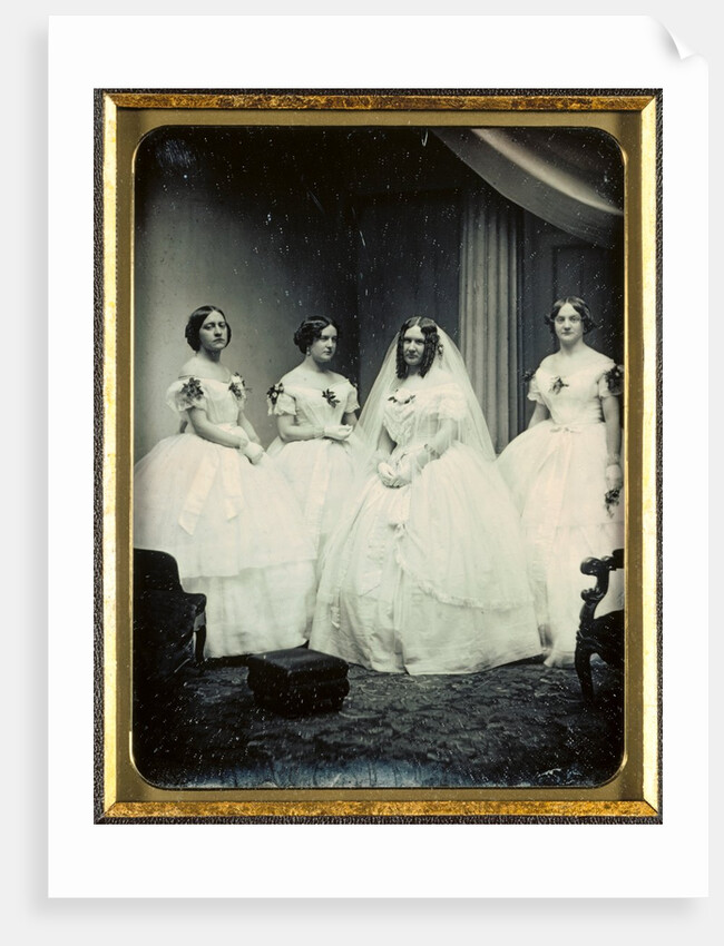 A Bride and Her Bridesmaids, 1851 or later by Josiah Johnson Hawes; Albert Sands Southworth
