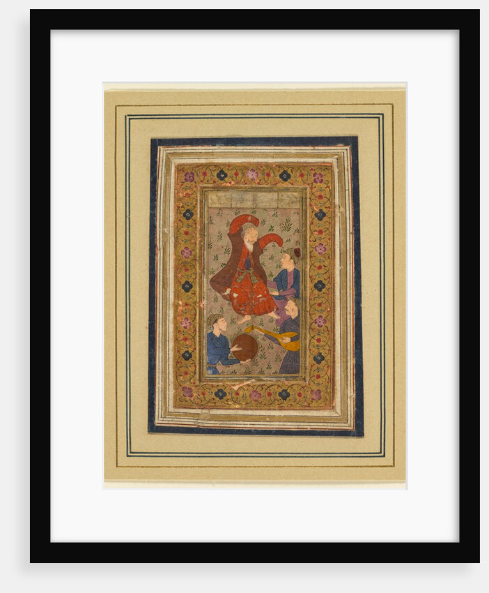 A dancing dervish and three musicians?, 1637 by Unknown