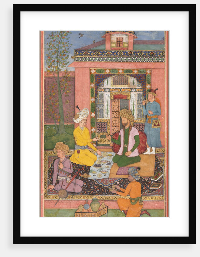 A feast in a pavilion setting, c. 1620 by Muhammad Ali (attributed to)