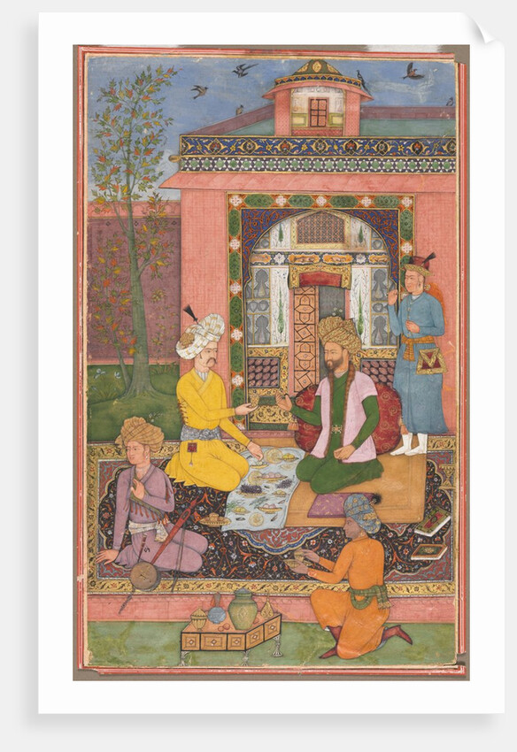 A feast in a pavilion setting, c. 1620 by Muhammad Ali (attributed to)