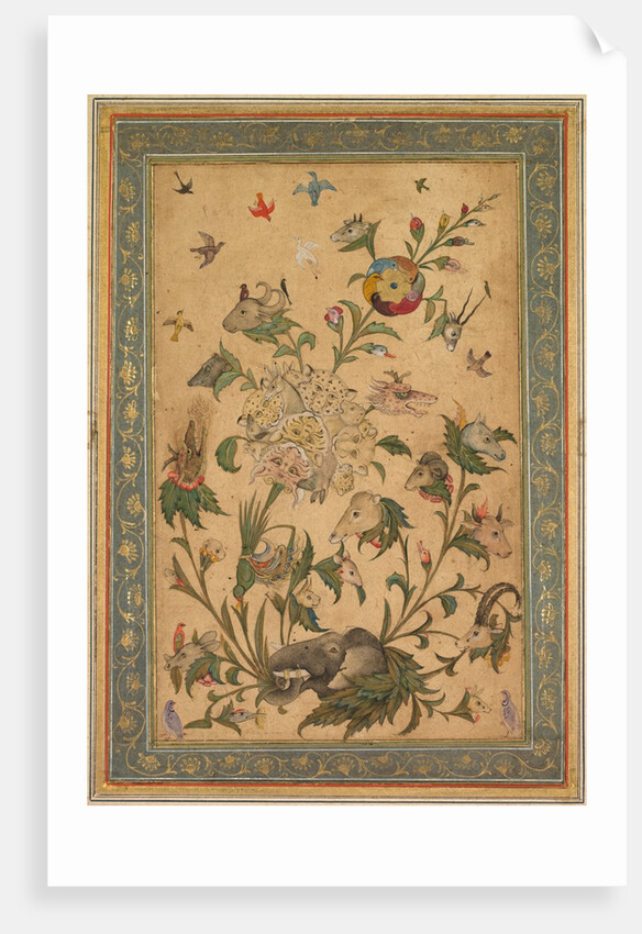 A floral fantasy of animals and birds, early 1600s by Unknown
