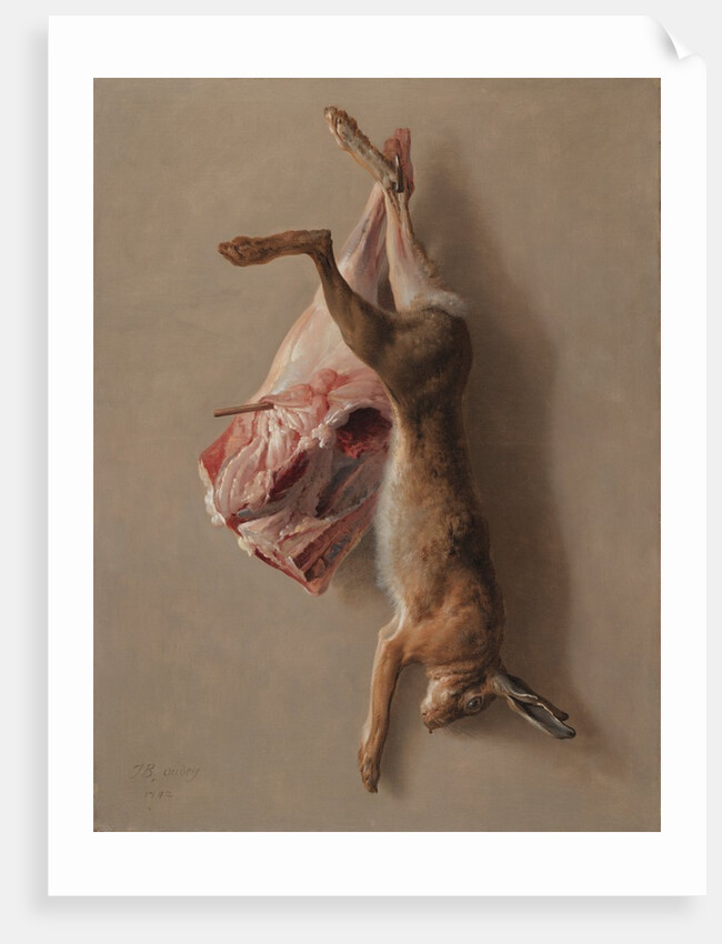 A Hare and a Leg of Lamb, 1742 by Jean-Baptiste Oudry