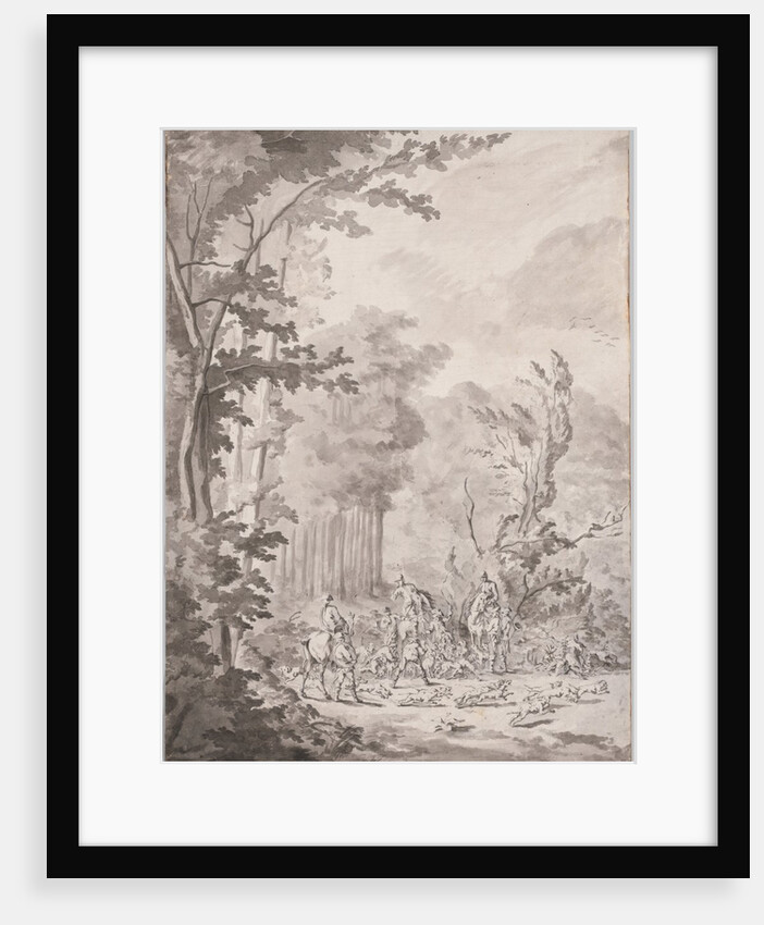 A Hunting Party at Marly, late 17th or early 18th century by Jean Baptiste Martin