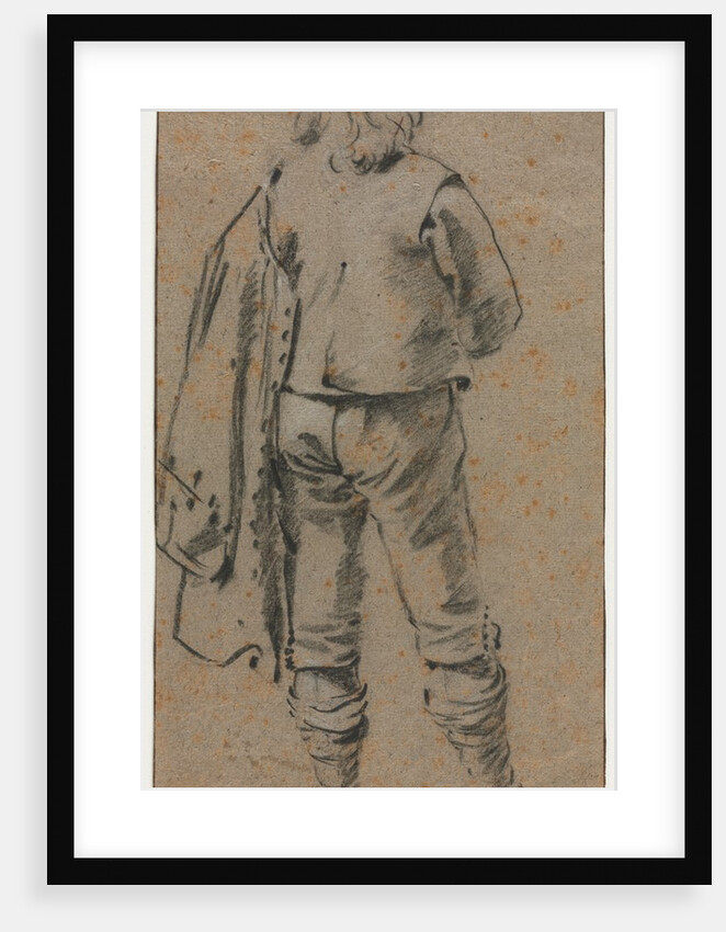 A Man Standing Seen from the Back, c. 1630 by Gerard ter Borch