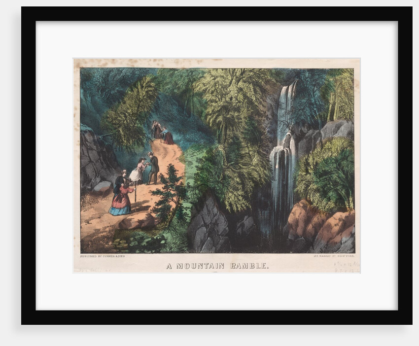 A Mountain Ramble, c. 1872-74 by James Merritt Ives; Nathaniel Currier