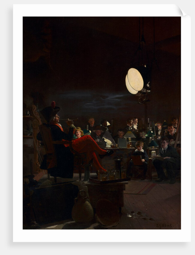 A Night Class, c. 1881 by Jehan-Georges Vibert