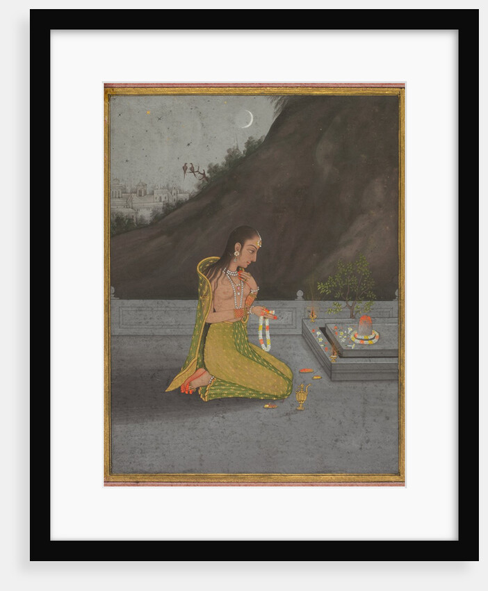 A Night Scene of Shiva Puja, c. 1760-70 by Muhammad Rizavi Hindi (attributed to)