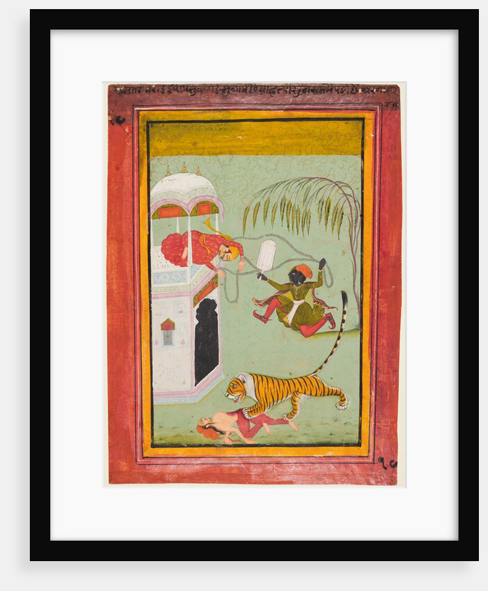 A page from a Punishment series: Punishment for murder, c. 1760 by Unknown