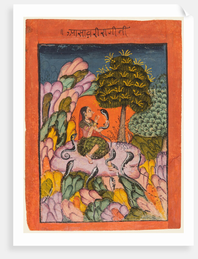 A page from a Ragamala series: Asavari Ragini, early 1700s by Unknown