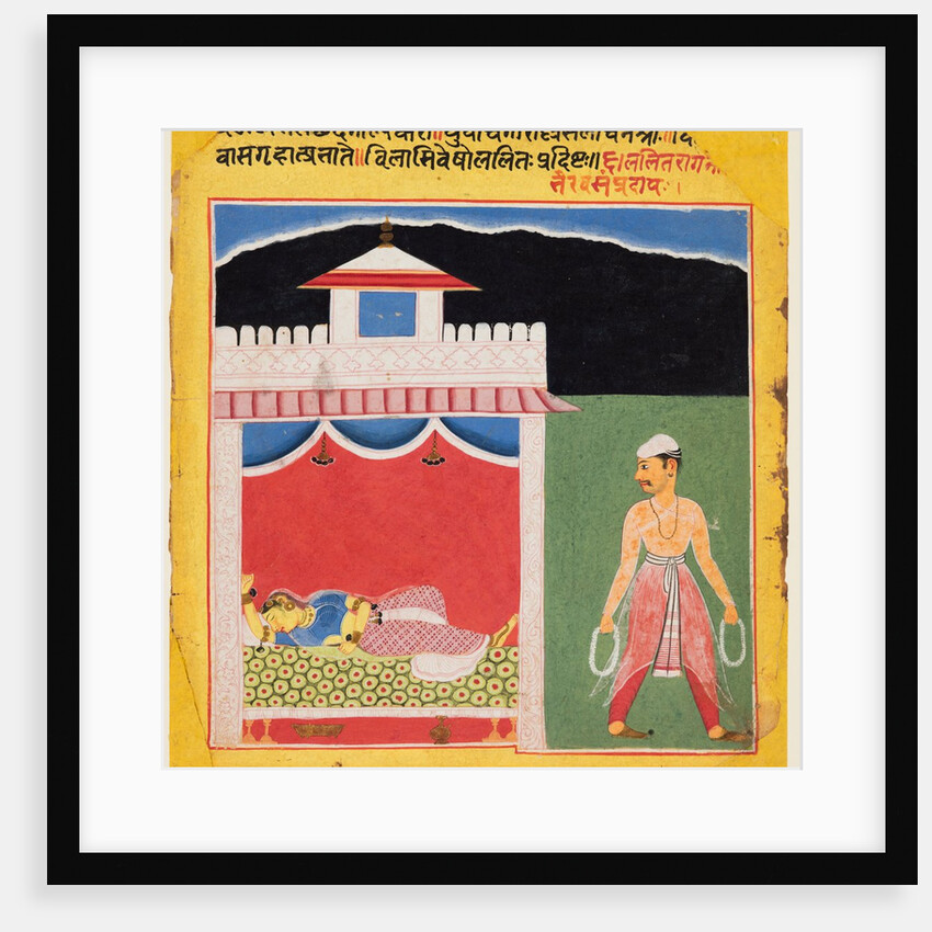 A page from a Ragamala series: Lalita Ragini, c. 1600 by Unknown