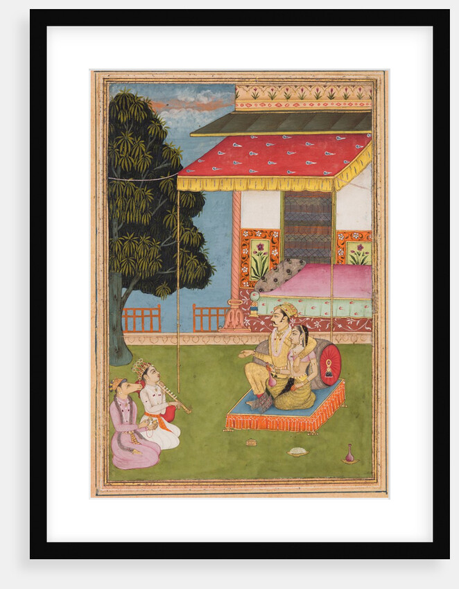 A page from a Ragamala series: Sri Raga, 1695 by Nasiruddin