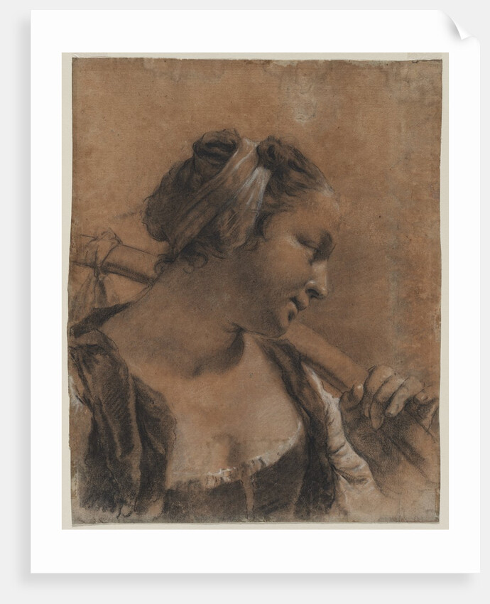 A Portrait of Rosa with a Shoulder Stick, c. 1735 by Giovanni Battista Piazzetta