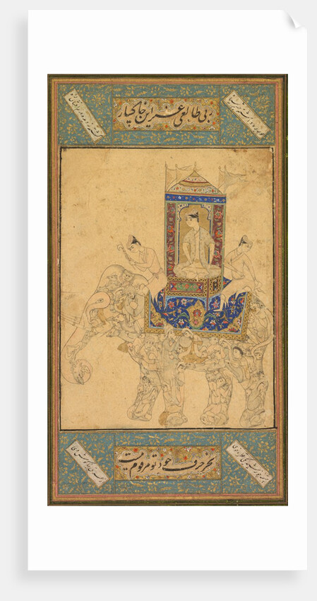 A prince riding a composite elephant, c. 1590 by Unknown