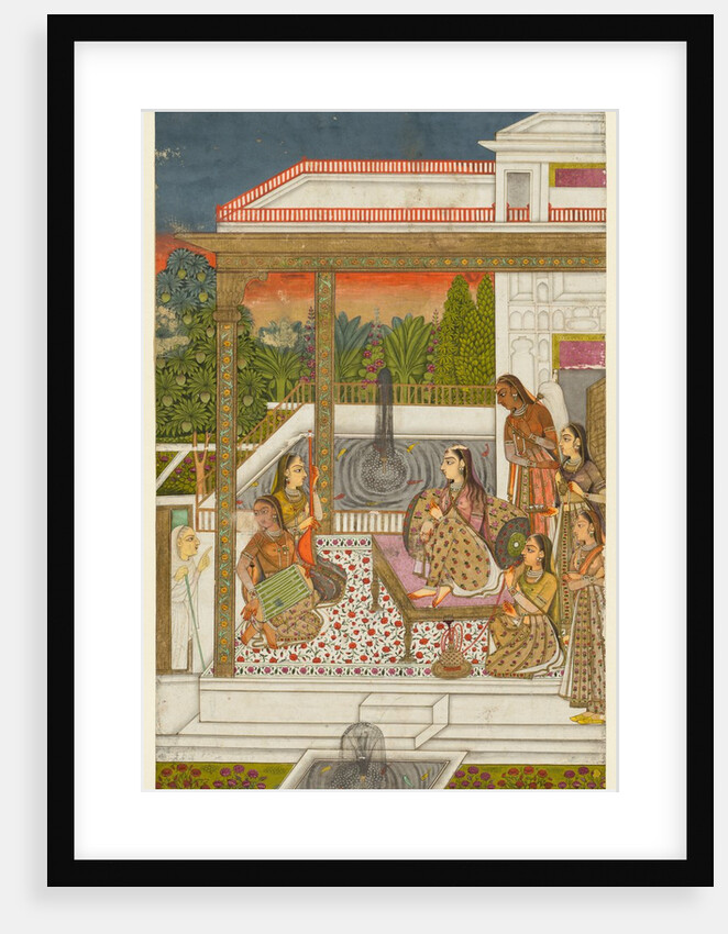 A princess with attendants on a terrace, c. 1720-1730 by Unknown
