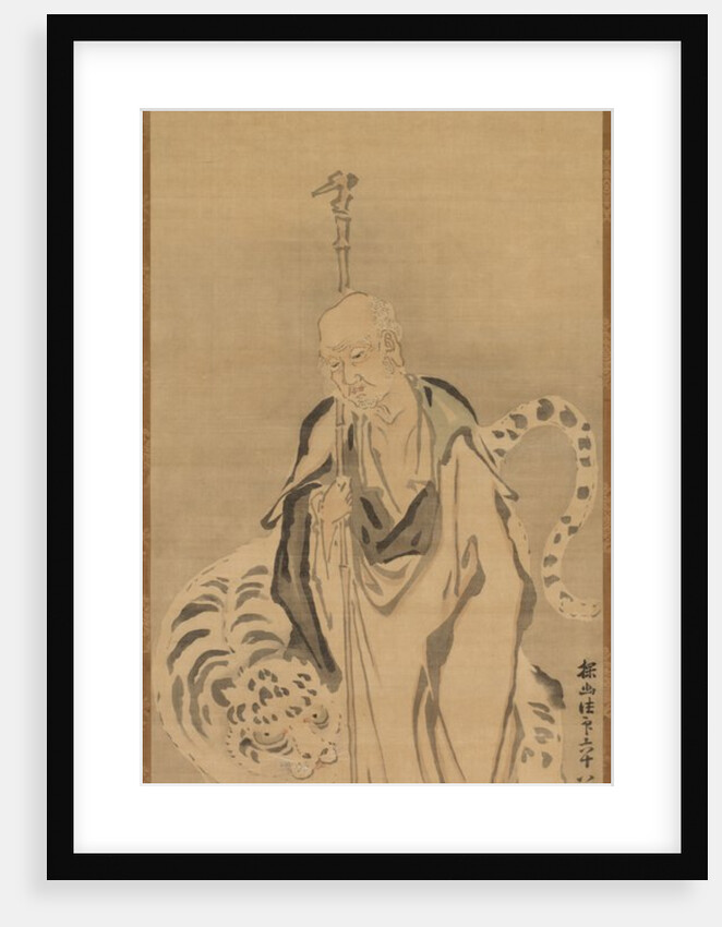 A Sage with Tiger, 17th century by Kano Tan?y?