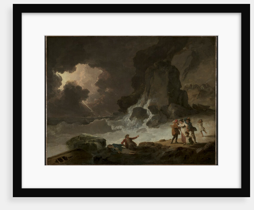 A Storm Behind the Isle of Wight by Julius Caesar Ibbetson