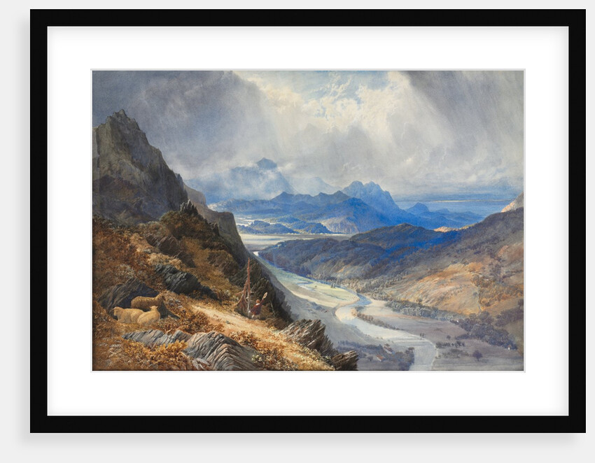 A View from Moel Cynwich: Looking Over the Vale of Afon Mawddach and Toward Cader Idris, c. 1850 by William Turner