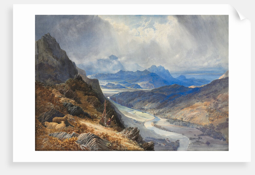 A View from Moel Cynwich: Looking Over the Vale of Afon Mawddach and Toward Cader Idris, c. 1850 by William Turner