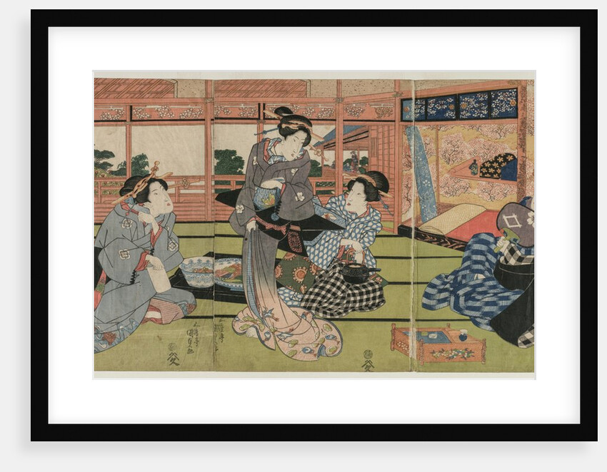 A View of the Large New Room at Sakurai, early or mid 1830s by Utagawa Kunisada