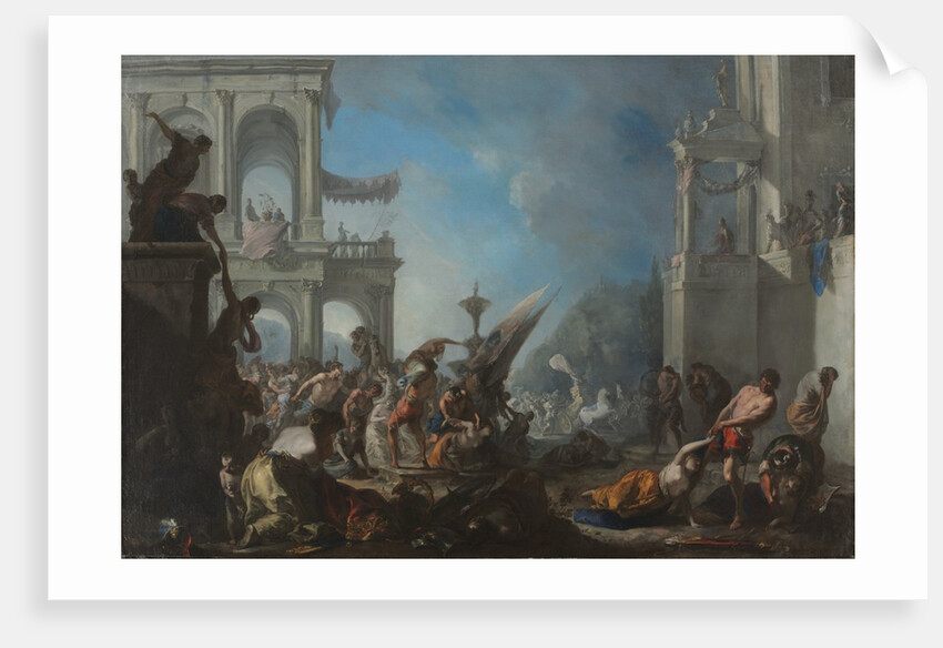 Abduction of the Sabine Women, c. 1640 by Johann Heinrich Schönfeld
