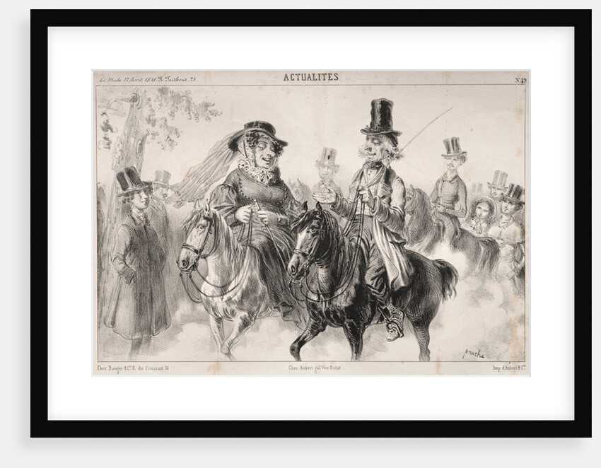 Actualités: Dis donc Madame Miroton il paraitrait que cest nous qui donnons le ton…, 1841 by Clémente Pruche