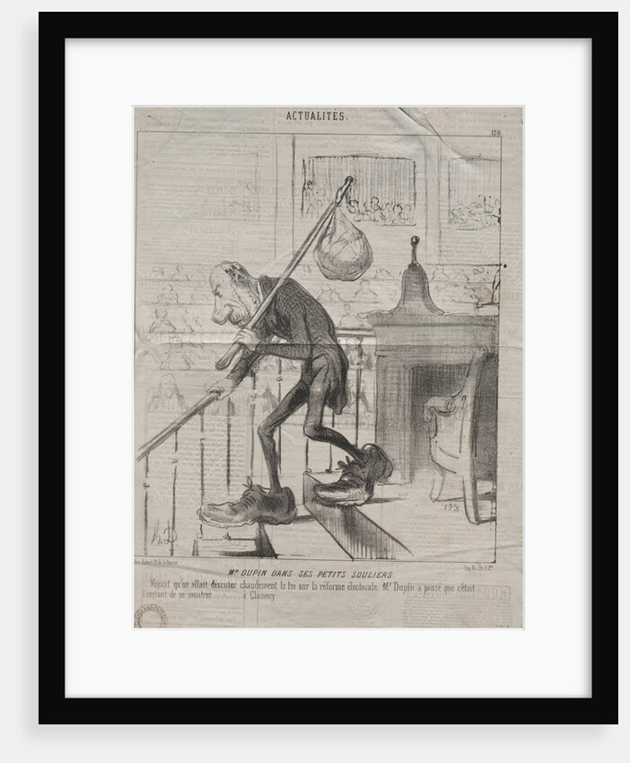 Actualities: Mr. Dupin in his little shoes, 1850 by Honoré Daumier
