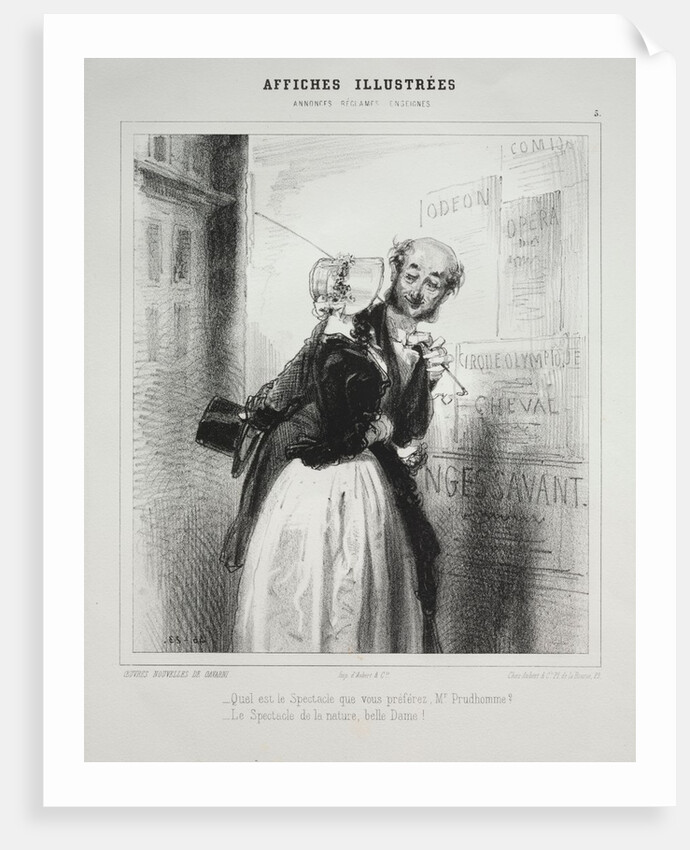 Affiches Illustrées by Paul Gavarni