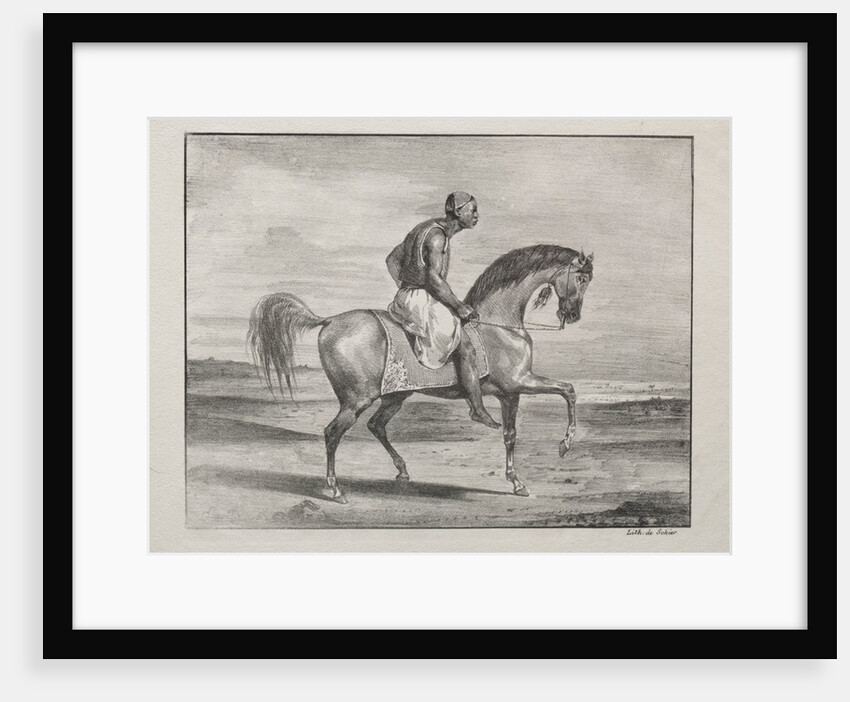 African on Horseback, 1823 by Eugène Delacroix